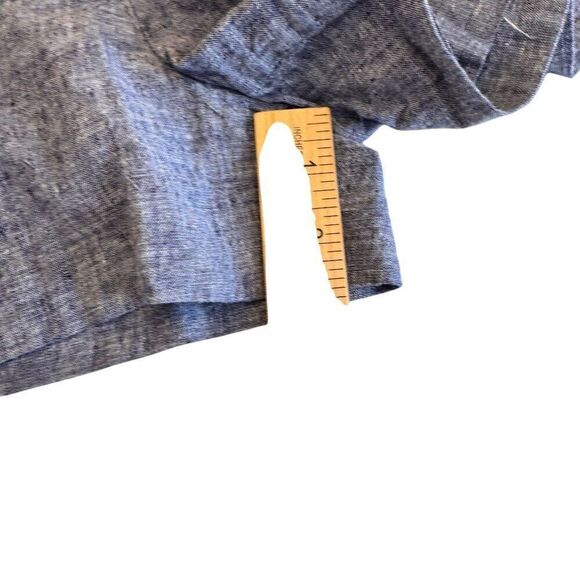 Zara Cute Linen Chambray High-Waisted Shorts Sz S EUC Preppy - Picture 8 of 9